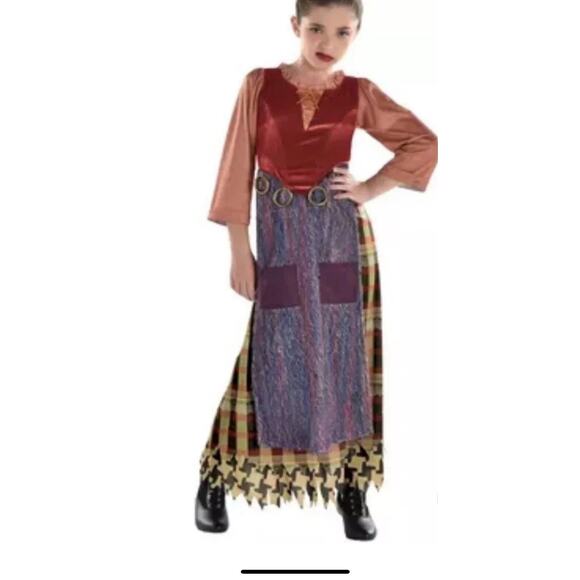 Disney Hocus Pocus Mary Sanderson Halloween Costume Dress Childs Large - Picture 1 of 5